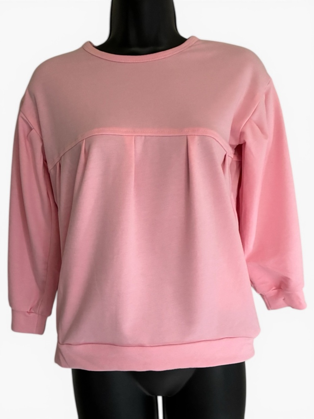 Baby Pink Coquette Balletcore Soft Girl Preppy Sweatshirt With Pockets Size S